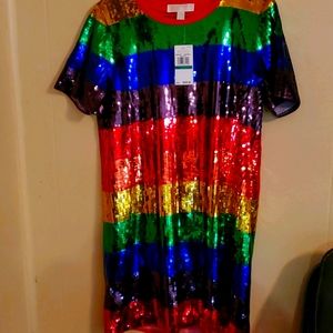 Michael Kors Jersey Sequin Dress